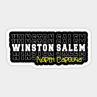 Winston Salem city North Carolina Winston Salem NC Sticker